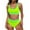z1-Yellow, variant on RQYYD Bikini Sets for Women High Waisted Tummy Control Two Piece Swimsuits Push Up Halter Tops with Bottom Bathing Suits