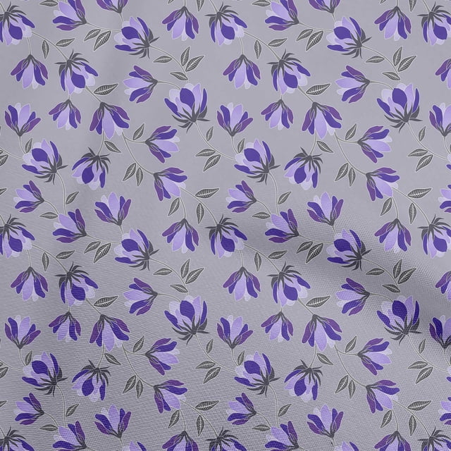 oneOone Silk Tabby Violet Fabric Floral Sewing Craft Projects Fabric Prints By Yard 42 Inch Wide