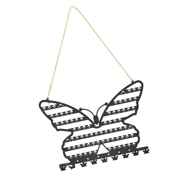 lanema Sturdy Metal Butterfly Jewelry Wall Holder Jewelry Accesspry for Organizing Necklaces and Earrings Organization