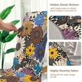 thumbnail image 5 of Yayeee 2 Pack Dining Chair Covers Stretch Parson Chairs Slipcovers Seat Protector, Beige Flowers, 5 of 6