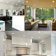 thumbnail image 6 of Luxrite 6-Pack 6 Inch LED Fire Rated Recessed Lights, 5CCT 2700K-5000K, 2 Hour Fire Rating, 1050LM, Dimmable, Baffle, UL, 6 of 7