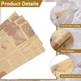 thumbnail image 4 of Uxcell 200pcs Wax Paper Sheets Square Sheets 11.02" x 14.96" Old Newspaper Style Food Wrapping Paper for Sandwich Baking Paper Liners Picnic Basket Bread Hamburger Wrap Kitchen, Brown, 4 of 7