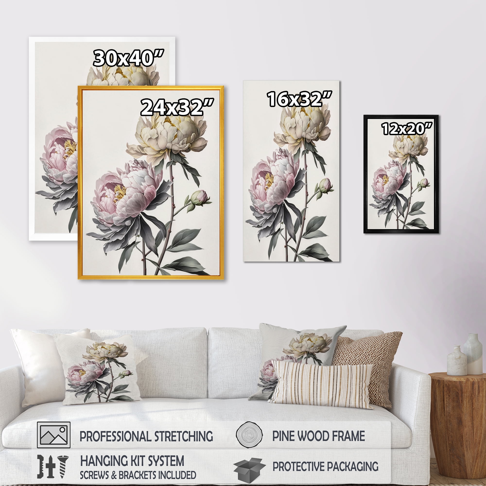 Designart Dahlia Flower I Canvas Wall Art