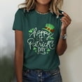 thumbnail image 2 of QIPOPIQ T-Shirts à Manches Courtes pour Femmes à Col Rond T-Shirts de la Saint-Patrick Hauts T-Shirt Shamrock T-Shirt Vert Tunique T-Shirts de la Saint-Patrick Imprimés T-Shirts à Col Rond pour Dames T-Shirts de Fête T-Shirts Graphiques Aubaines, 2 of 4