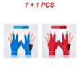 thumbnail image 1 of Open Finger Billiard Pool Gloves Adjustable Sticker Polyester Snooker Billiards Gloves Smooth Soft Portable Training Accessories mix-2pcs, 1 of 6
