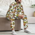 thumbnail image 7 of Sikiie Hot Dog With One Sausage Mens Pajama Set, Soft Warm Long Sleeve Sleepwear, Cozy Button-Down Pjs for Men-Large, 7 of 7