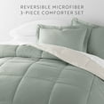 thumbnail image 3 of All Season Reversible Comforter Set Breathable Cool in Eucalyptus & Natural Cal King/King Size Bedding by Comfort Canopy, 3 of 19
