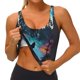 thumbnail image 3 of Fotbe Artistic Moon Valley Wolf Sujetador Deportivo Largo sin Aros para Mujer con Almohadillas y Soporte Medio, Transpirable y Absorbente, Camiseta Tipo Chaleco o Tank Top-XX-Large, 3 of 8