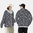 thumbnail image 6 of Kdxio Daisies Flowers Print Women Men Sun Protection UPF 50+ Jackets Zip Up Long Sleeve Hoodie Hiking Lightweight with Pockets, 6 of 8