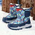 thumbnail image 5 of Otqutp Kids 𝗦now Boots Boy's Girl's Waterproof Cold Weather Classic Camouflage Booties Winter Outdoor Hiking Thicken Shoes, 5 of 7