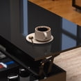 thumbnail image 3 of SYNGAR Lift Top Coffee Table for Living Room, Large Hidden Storage Lift Top Coffee Table with LED Light and Charging Station, Modern Coffee Table with Open Storage Shelves, Black, 3 of 6