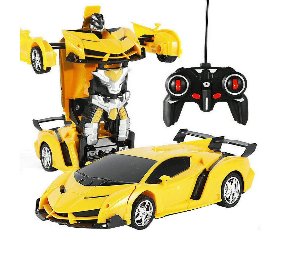 1:18 Transformer RC Robot Car Remote Control 2 IN 1 Kids Boys Toy B-Day Gift US 