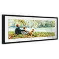 thumbnail image 2 of 16x43 Black Picture Frame with 13x39.5 White Mat Opening for 13.5x40 Image, 0.75 Inch Border, UV, 2 of 8
