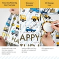 thumbnail image 3 of 1 Pcs Extra Large Construction Birthday Gift Bag for Boys 36x56 Inch Jumbo Gift Bags Trucks Excavators Cranes Vehicle-Themed Kids Happy Birthday Parties Favors Decorations, 3 of 4
