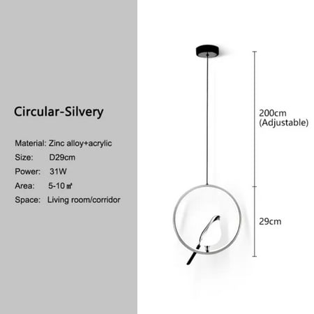 

CHNGSNG LED Bird Pendant Lamps Bedroom Living Room Indoor Lighting Chandelier Hanging Lights Corridor Aisle AC85-265V