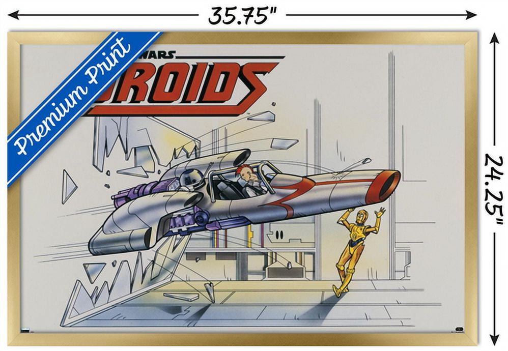Star Wars: Droids - Crash Wall Poster, 22.375" x 34", Framed