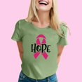 thumbnail image 1 of WILLBEST T-Shirt Mode Décontractée pour Femmes Imprimé Ruban Promotionnel International Manches Courtes Col Rond T-Shirt, 1 of 4