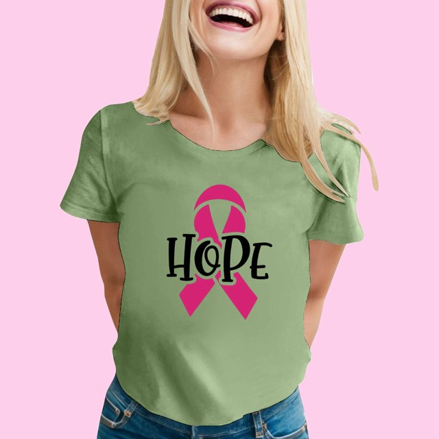 WILLBEST T-Shirt Mode Décontractée pour Femmes Imprimé Ruban Promotionnel International Manches Courtes Col Rond T-Shirt