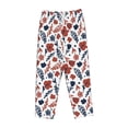 thumbnail image 6 of Uemuo Red Blue Leaves Pattern Women's Wide Leg Palazzo Lounge Pants with Pockets Light Weight Loose Comfy Casual Pajama Pants-XX-Large, 6 of 9