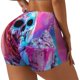 thumbnail image 1 of Fotbe Neon Skull With Milkshake Shorts Sin Costuras – Shorts Deportivos de Cintura Alta para Mujer, Elásticos para Gimnasio, Yoga, Running o Ciclismo-Large, 1 of 8