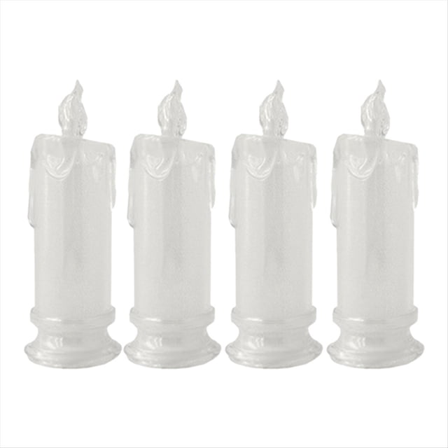 4 Velas LED Sin Llama, de Pilar en LiquidacióN, BateríA Incluida, DecoracióN para Halloween Navidad