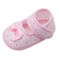 thumbnail image 2 of Baby First-Walking Shoes Girl Soft Sole Bowknot Floral Print Anti-Slip Casual Shoes for 0-18M, 2 of 4