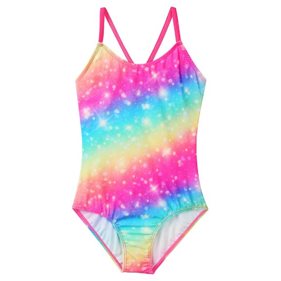 BAOHULU Girls` Swimsuit One-Piece with UPF 50  Printed Bathing Suit 3-11 Years