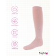 thumbnail image 6 of MeMoi She Shimmers Cotton Blend Knee Socks - Girls - Female, 4, Pale Blush, 6 of 7