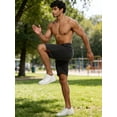 thumbnail image 2 of Cadmus Men's 9" Linerless Workout Shorts - Casual Loose Comfy Drawstring for Running Sports Athletic Gym with Pockets, 2 of 8