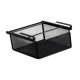 thumbnail image 5 of Organizador de cajones para debajo de escritorios, cesta de almacenamiento deslizante para debajo de estantes de despensa. Negro, 5 of 9