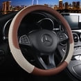 thumbnail image 3 of Unisex's Anti-skid Breathable Ice Silk Steering Wheel Cover 38cm, 3 of 5