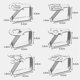 thumbnail image 3 of 6 Pieces Stainless Steel Tablecloth Clip Graphic Tablecloth Clip High Elasticity Mobile Fixed Clip (butterfly), 3 of 5