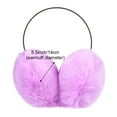thumbnail image 3 of Winter Female Cold Proof Ear Protection Plush Earmuffs Faux Rabbit Fur Warm Earmuffs Ear Bag WHITE, 3 of 8