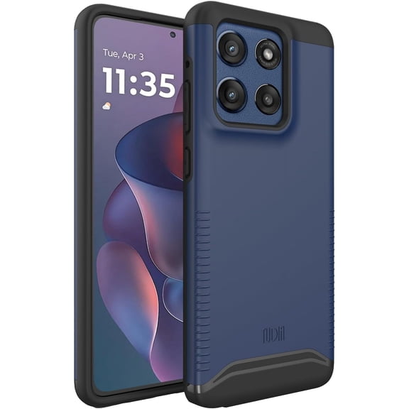 TUDIA Merge for Motorola Moto G Stylus 5G 2025 Case, Dual Layer Shockproof Rugged Grip Protective Cover, Indigo Blue