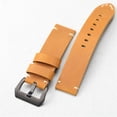 thumbnail image 4 of WANGQ bracelet en Cuir de Vache Fait à la Main, Couche Supérieure 24 Mm/22 mm. bracelet en Cuir Véritable pour Montre de Sport Mécanique, bracelet Rétro st, 4 of 5