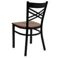 thumbnail image 4 of Bowery Hill Black Back Metal Dining Chair in Cherry, 4 of 5