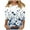 A04 Multicolor, variant on Women Blouse 3/4 Sleeve Petite, Fall Shirts for Women Trendy Teens Slim Fit Graphic Tees Cute Spring Tops