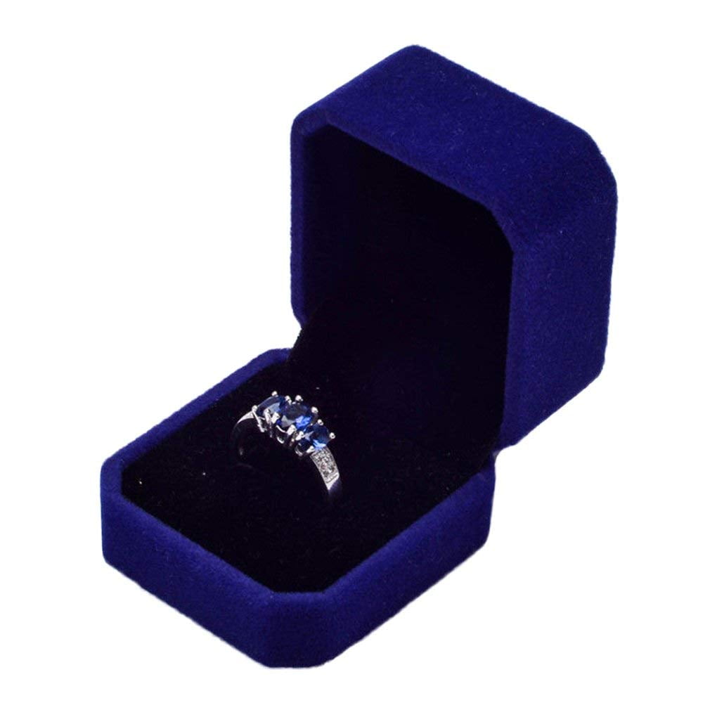 Velvet Earring Ring Pendant Jewelry Box Display Case Engagement Wedding Gift Box 