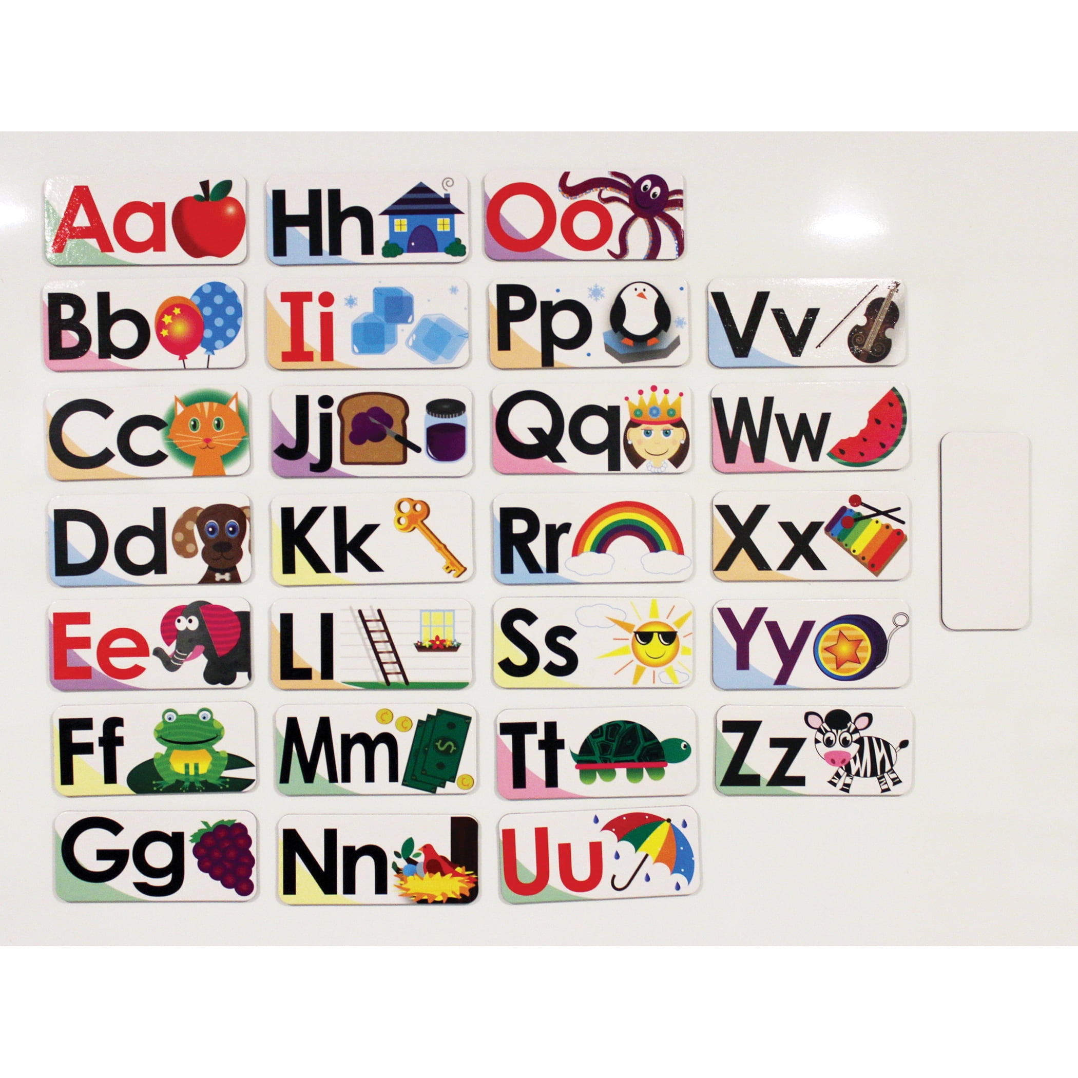 Ashley Productions ABC Picture Words Double-Sided Magnets, 27 Per Pack, 3 Packs