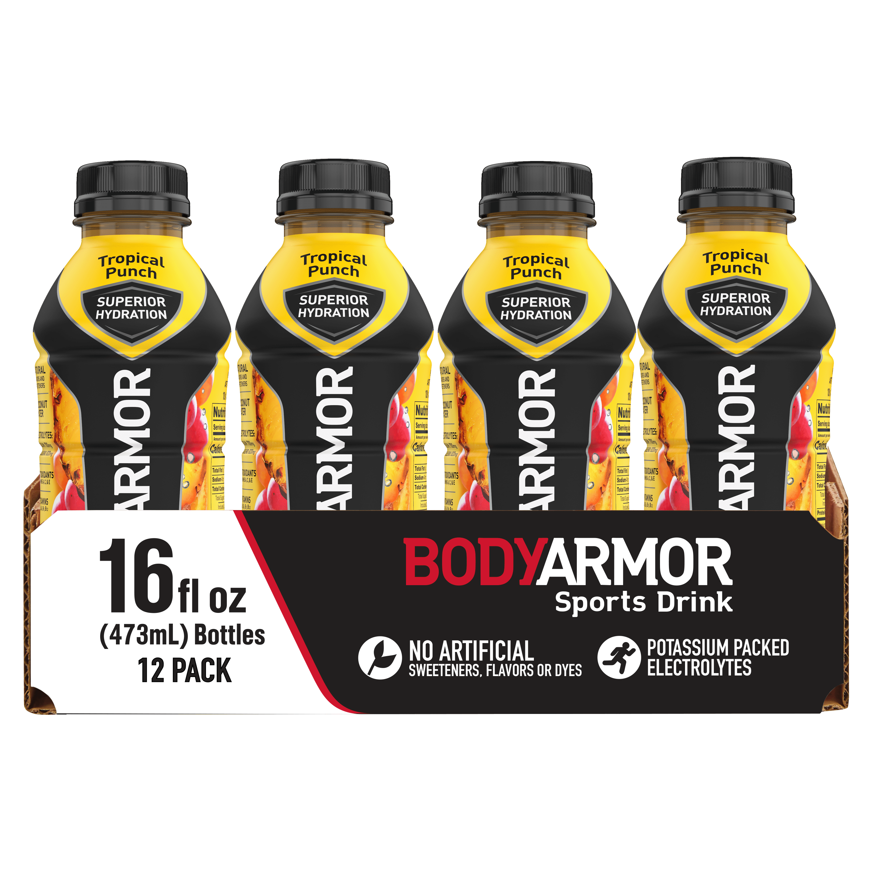 BODYARMOR Sports Drink,Tropical Punch, 16 Fl. Oz., 12 count Walmart
