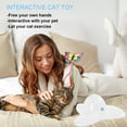 thumbnail image 5 of Juguetes para gatos, divertidos deportes, juguetes giratorios para gatitos con aleteo eléctrico, rompecabezas para gatos con mariposas, 5 of 5