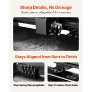 VEVOR Vinyl Cutter Machine, 34 inch Max Feed Width, Dual Blades, Adjustable Force and Speed, LED Display, Vinyl Plotter Cutter Printer Bundle with Sticker Sheets, Transfer Film, Signmaster Software