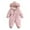 Pink #1, variant on Boys Girls Ski Snow Jacket One Piece Hooded Baby Little Kids Winter Snowsuit Coat Romper Puffer Outwear 1-4T (1 Years, White #1)