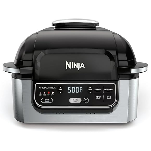 Freidora ninja parrilla de interior con freír de aire