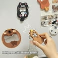 thumbnail image 3 of Huepoe Cute Animal Beer Bottle Opener - Cat Dog Panda Shape, Magnetic Cap Opener, Fun Kitchen & Bar Accessory, Durable Silicone & Metal, 3 of 7