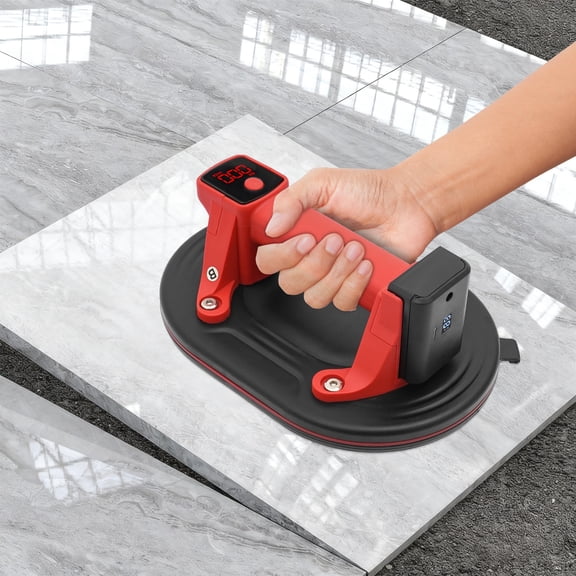 9.45*6.3*9.06in Vacuum Lifter 3.7V Battery Tile Lifter Electric Vacuum Suction Cup with Digital Display