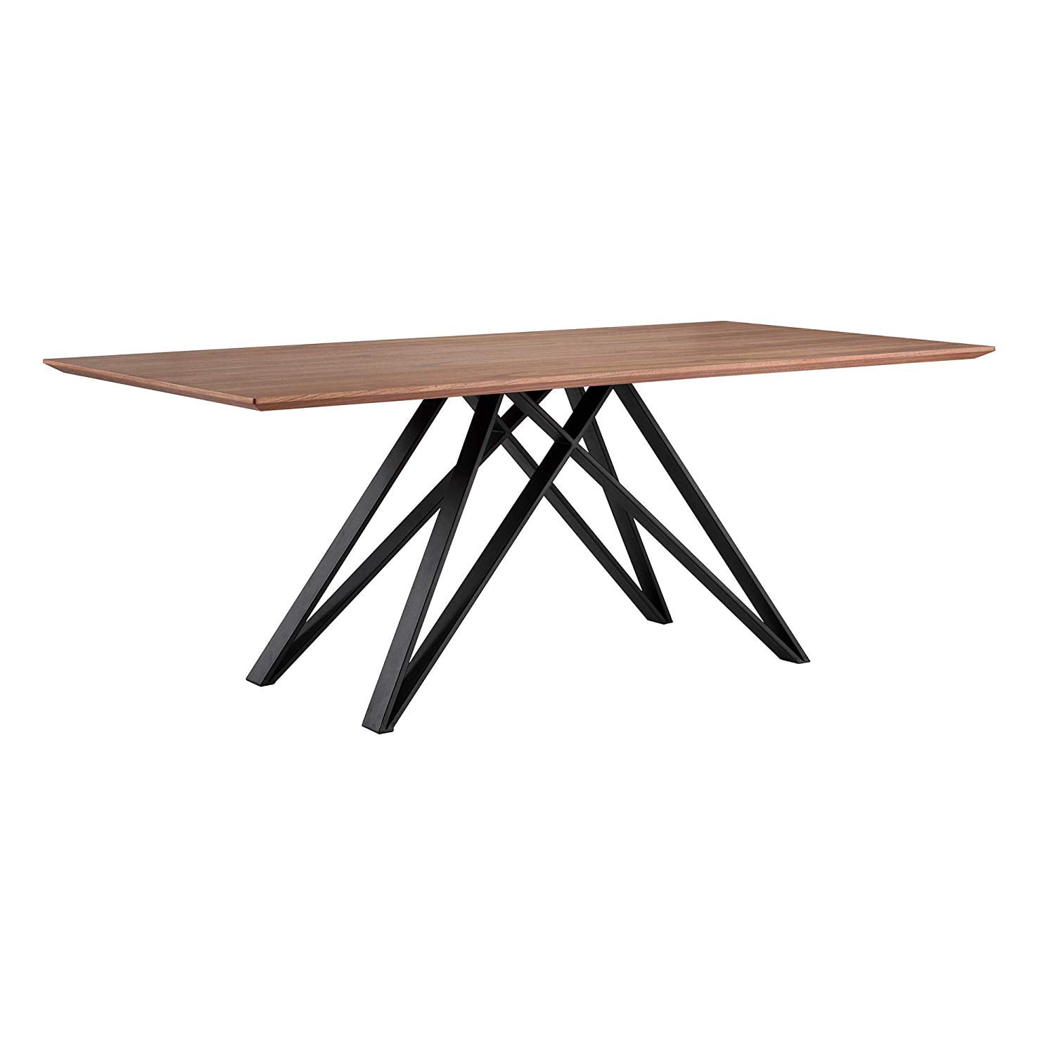 Wade Mid-Century Walnut Wood 5-Piece Dining Set