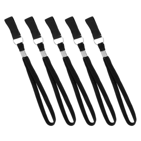 Beaupretty 5pcs Wrist Straps for Canes Nylon Black Prevents Slipping Durable for Crutches