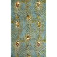 thumbnail image 1 of HomeRoots 350009 5 x 8 ft. Wool Blue Area Rug, 1 of 1