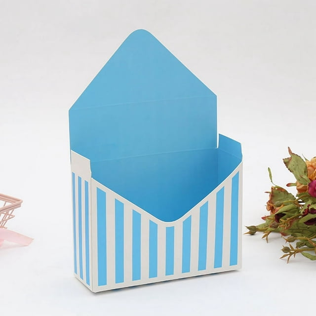 Folding Hand Holding Envelope Box Teacher‘S Day Gift Box Flower Packaging Box Flower Arrangement Box White Cardboard